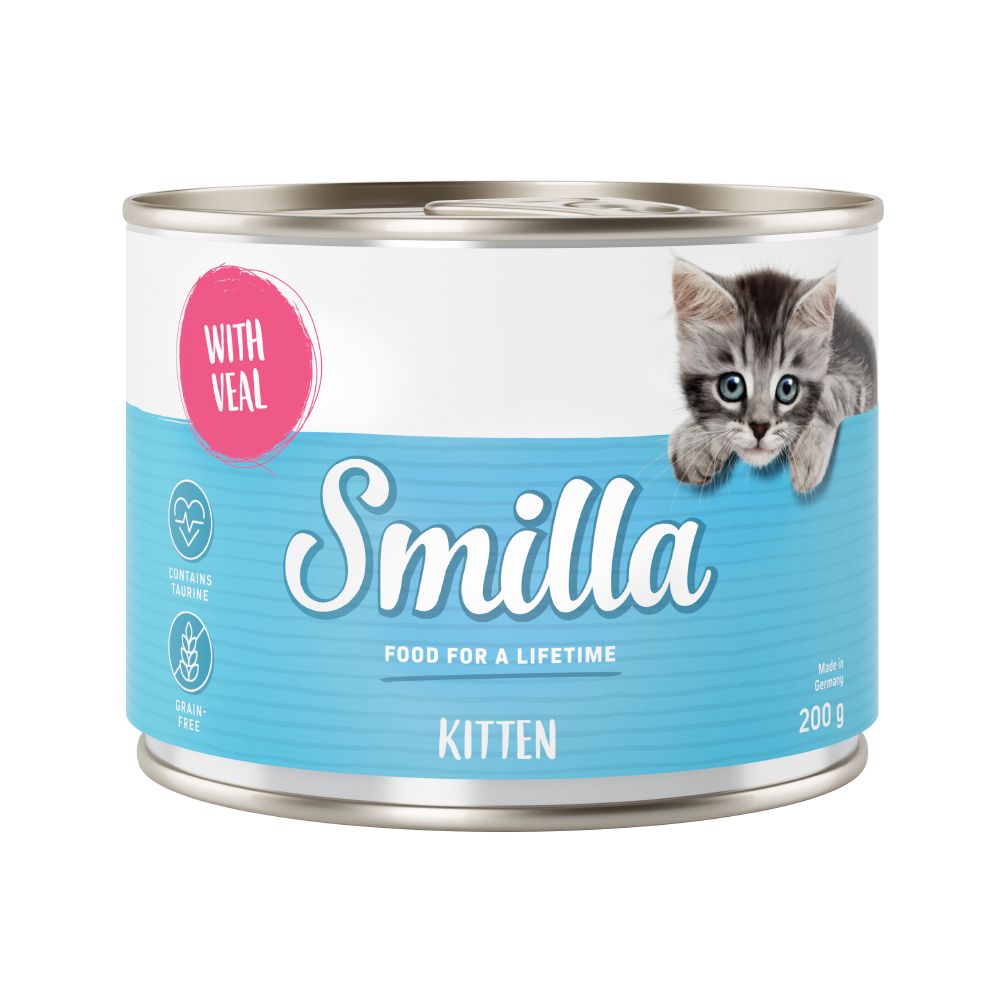 6x 200g Kitten Huhn Smilla getreidefreies Katzenfutter nass