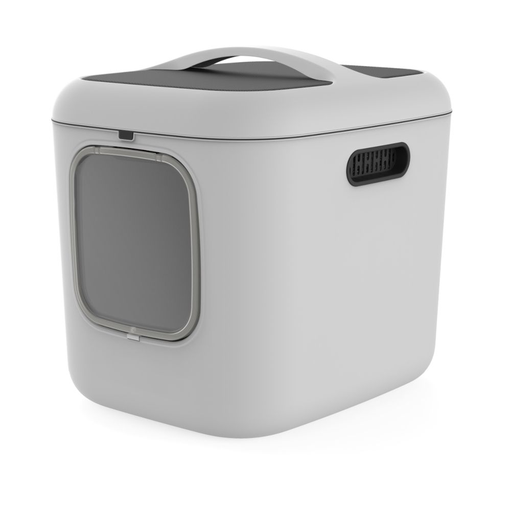 MyPet BIALA Katzentoilette XL.- Toilette grau