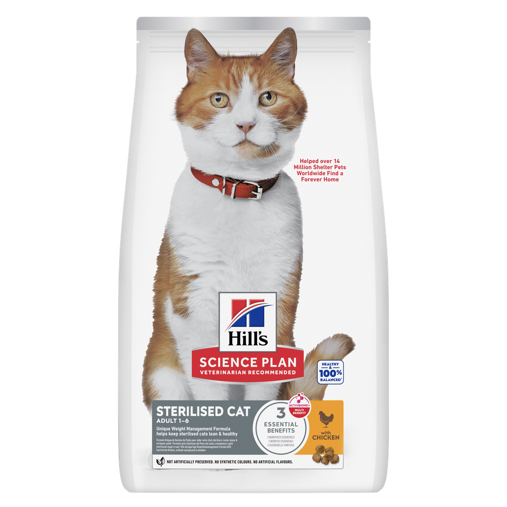 Hill's Science Plan Sterilised Cat Adult 1-6 Huhn.- 3 kg