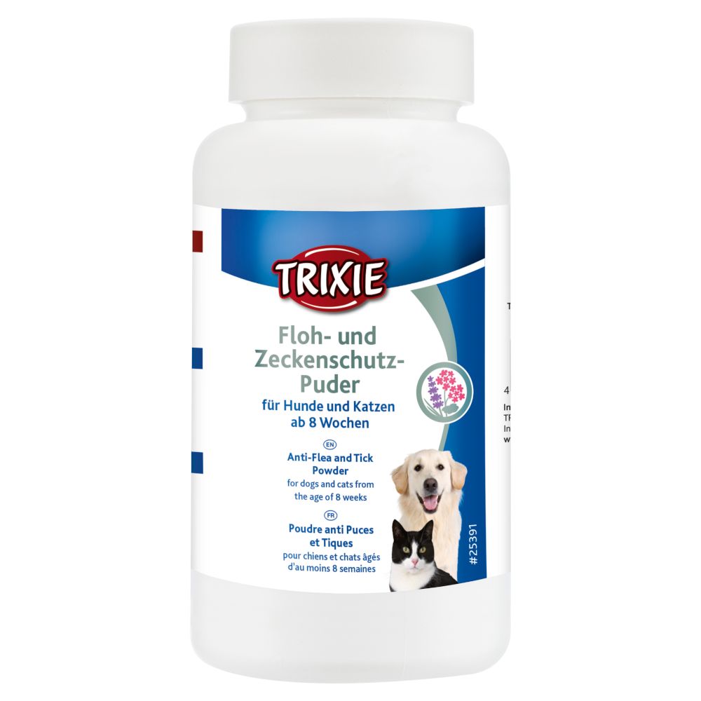 150g Trixie Floh und Zeckenschutz Puder Hund