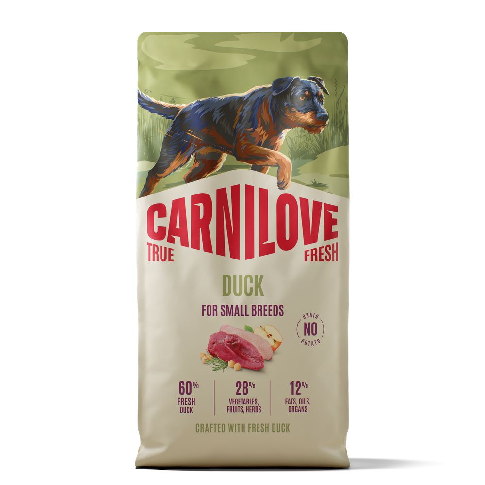 2x 12kg Carnilove True Fresh Ente Adult Mini Hundefutter trocken