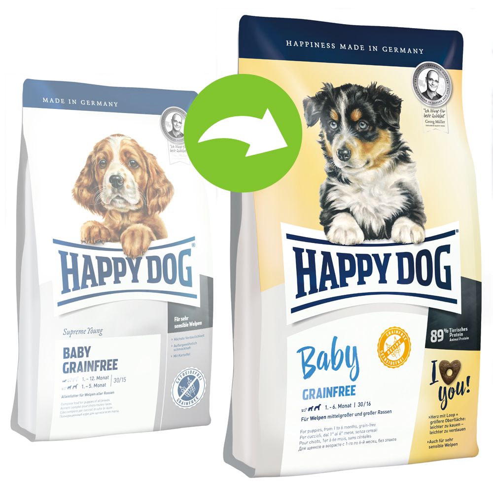 Image of Happy Dog Supreme Baby sin cereales - 10 kg 04001967098723