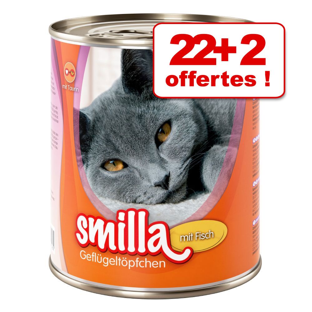 Smilla volaille 22 x 800 g + 2 boîtes offertes ! - volaille, agneau