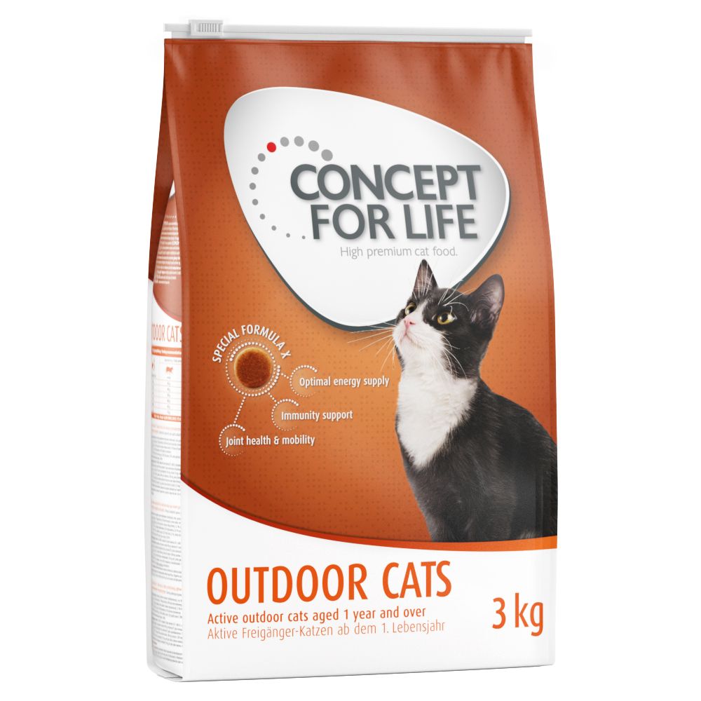 Concept for Life Outdoor Cats - Varčno pakiranje: 3 x 3 kg