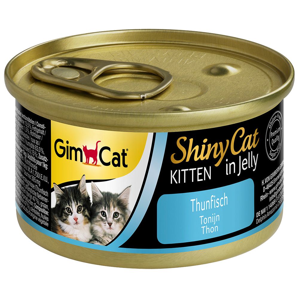 GimCat ShinyCat Jelly Kitten 6 x 70 g – Tonfisk