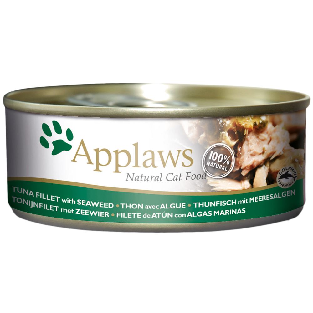 Applaws Adult Conserve în sos 6 x 156 g - Ton și alge