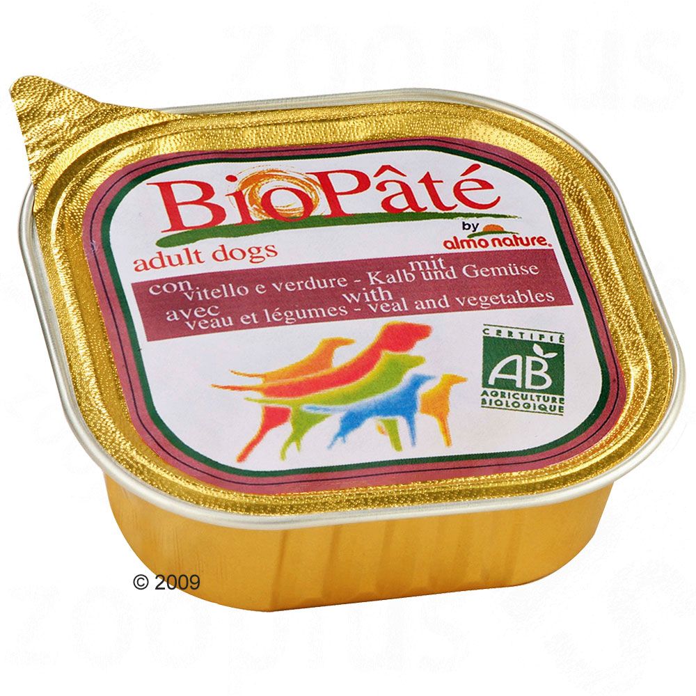 Image of Almo Nature Daily Menu Bio Paté ecológico 6 x 100 g - Pollo con verduras 08001154120301