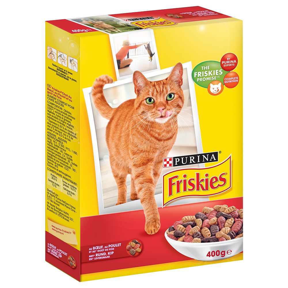 Friskies bœuf, poulet, foie pour chat - 400 g