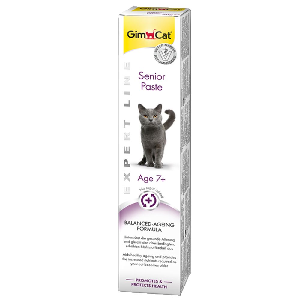 Image of GimCat Senior pasta para gatos - 3 x 50 g - Pack Ahorro 04002064421124