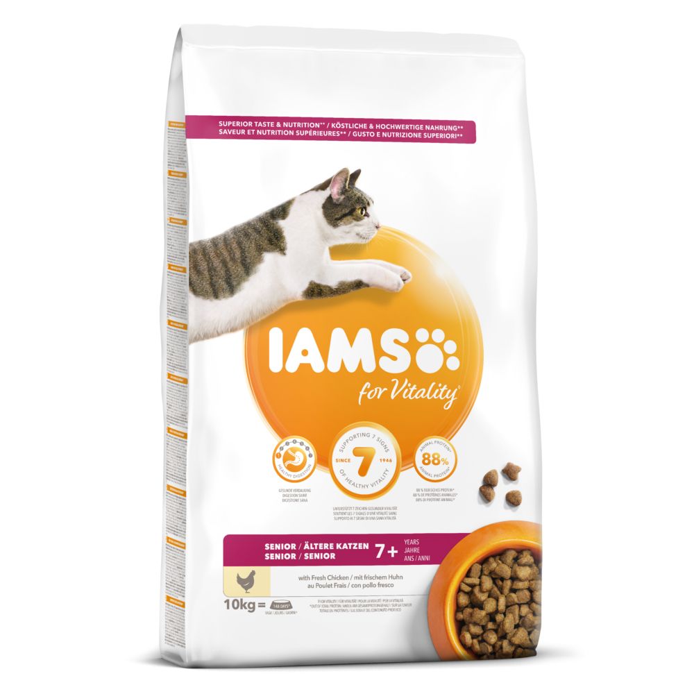 IAMS for Vitality �ltere Katzen mit Frischem Huhn - 10 kg