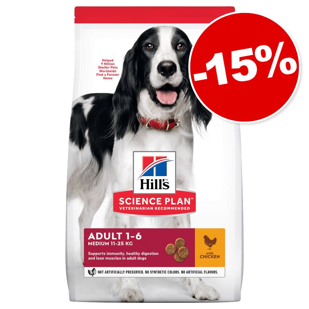 14kg Adult 1+ Healthy Mobility Medium poulet Hill's Science Plan croquettes pour chien