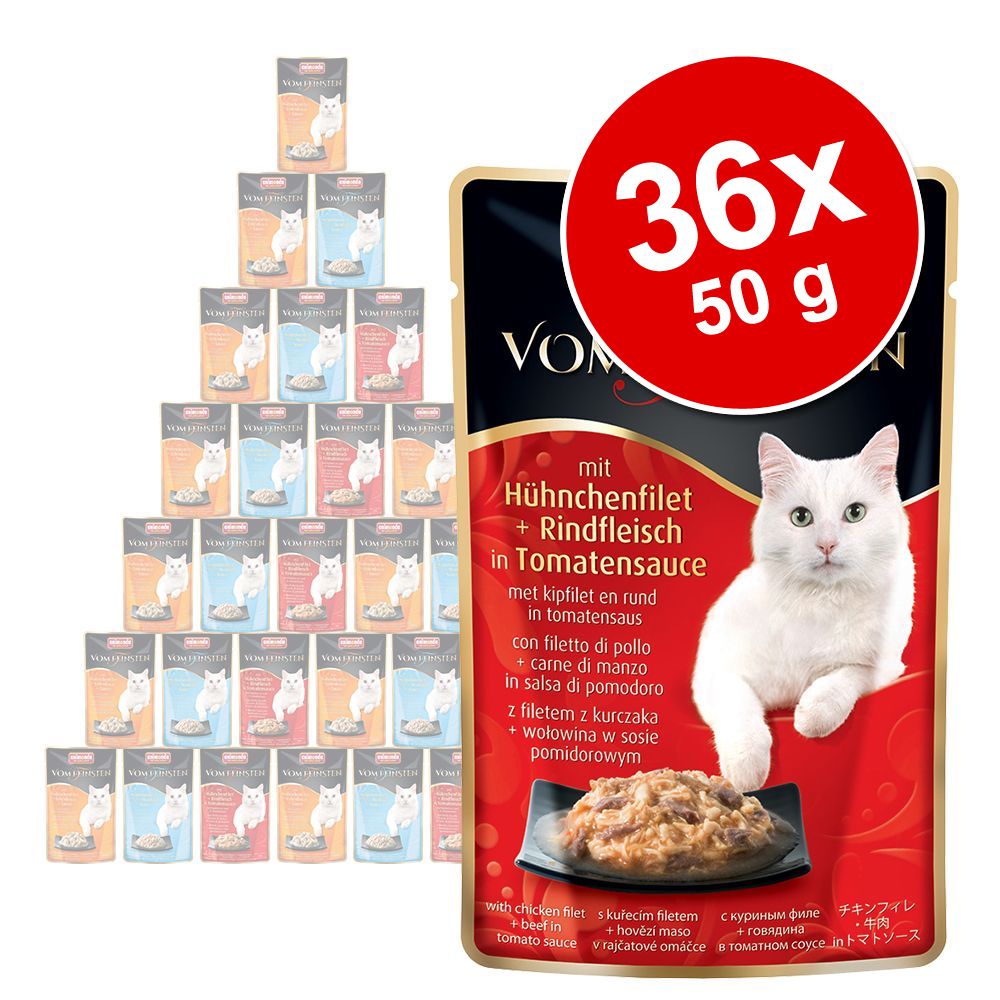 Image of Animonda vom Feinsten Adult en bolsitas 36 x 50 g - Pack Ahorro - Filete de pollo con vacuno en salsa de tomate 04017721736879