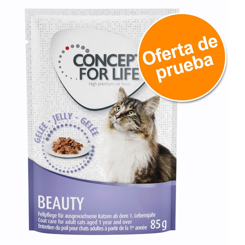 Image of Concept for Life Beauty 3 x 85 g comida húmeda para gatos ¡precio especial! - Beauty en gelatina 04260358514994