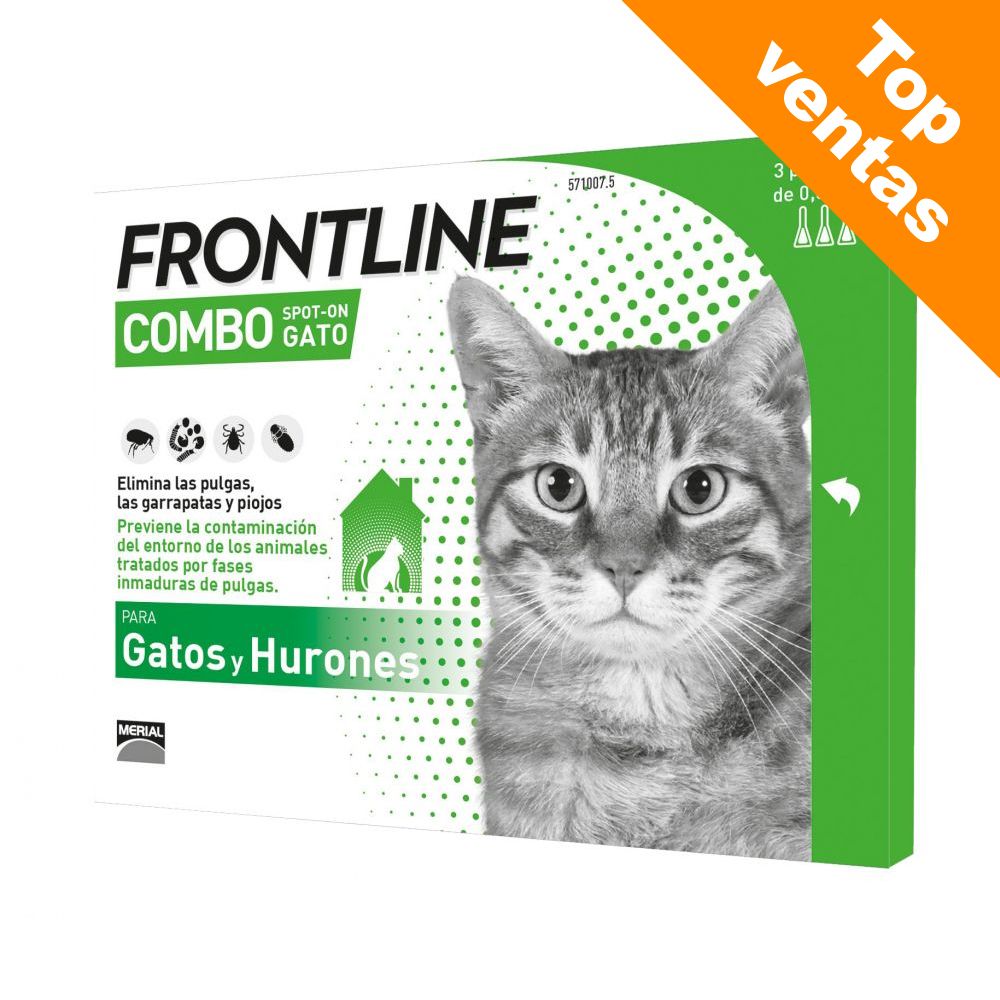 Image of Frontline® Combo Spot-On para gatos - 3 pipetas 03661103006312