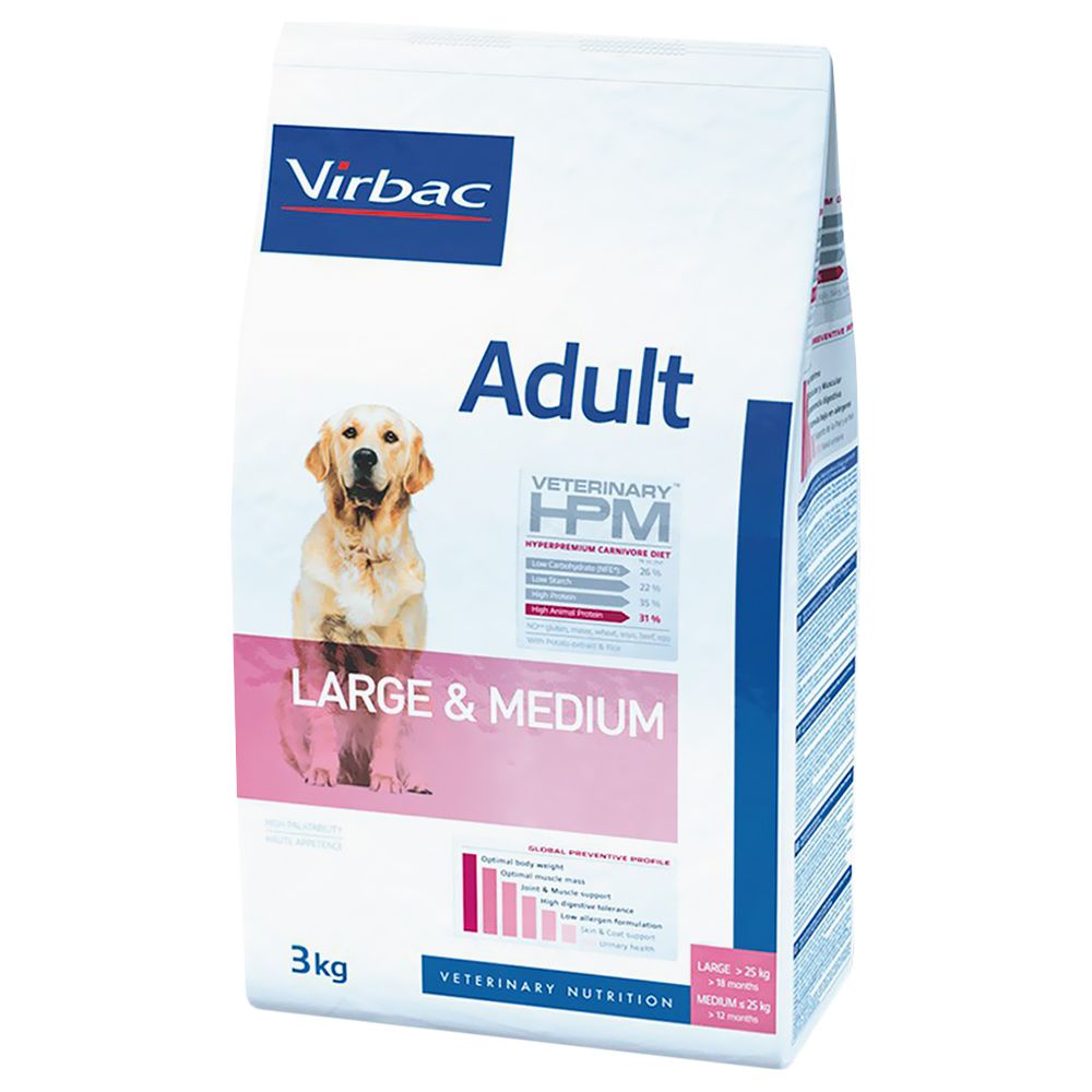 Image of Virbac Veterinary HPM Adult Large & Medium - 2 x 7 kg - Pack Ahorro 03561963600258