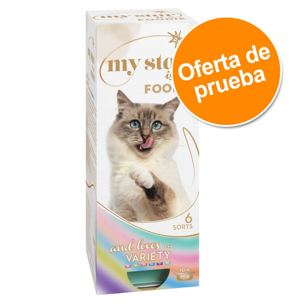 Image of My Star is a Foodie para gatos - Pack de prueba - 10 x 90 g (6 variedades) 04260358514031