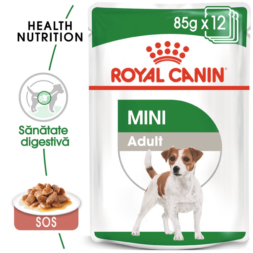 12x85g Mini Adult Royal Canin hrană umedă pentru câini