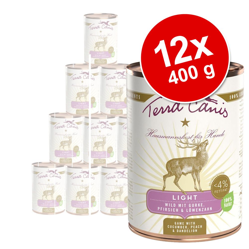 Image of Pack Ahorro: Terra Canis Light 12 x 400 g - Pack mixto de caza y ave 04260109621261