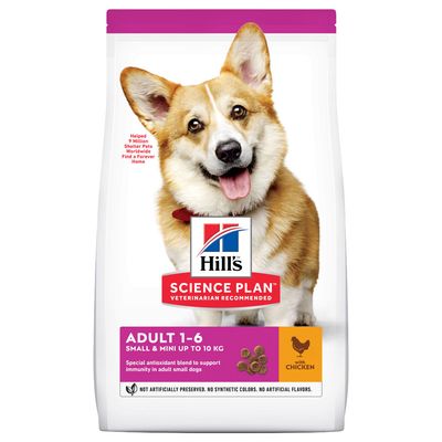 - Hill's Science Plan Adult 1-6 Small & Mini mit Huhn Hill's Science Plan Adult 1-6 Small & Mini mit Huhn