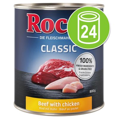 Voordeelpakket Rocco Classic 24 X 800 G Rund Met Kalfsharten rocco kopen in de aanbieding