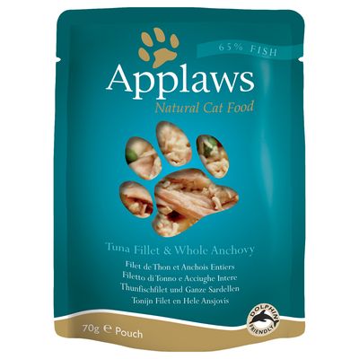 Image of Applaws Katzenfutter Super-Sparpaket 96 x 70 g im Pouch - Huhn mit Wildreis