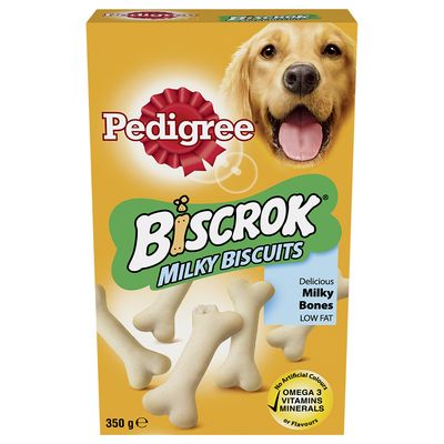 12X350G Biscrok Milky Biscuits Dog Treats Pedigree Hondensnack pedigree kopen in de aanbieding