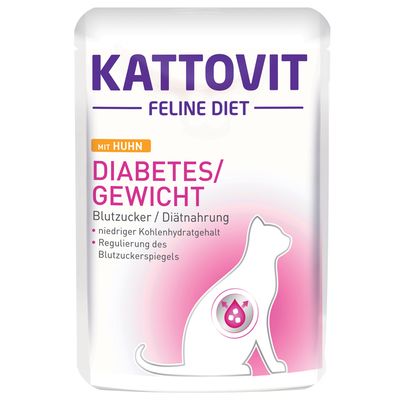 - Kattovit Diabetes / Gewicht Pouch 24 x 85 g Kattovit Diabetes / Gewicht Pouch 24 x 85 g
