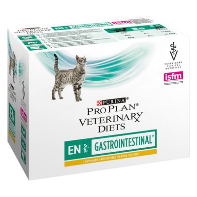 Image of Purina Pro Plan Veterinary Diets Feline EN ST/OX - Gastrointestinal Huhn - 10 x 85 g