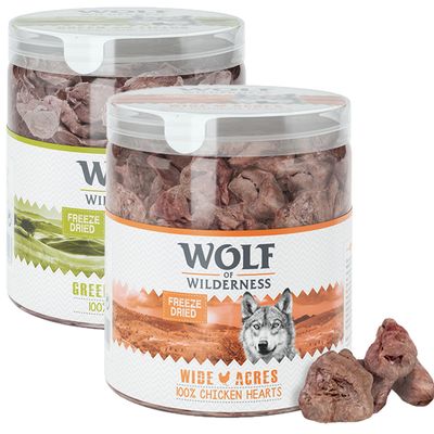 - 2 Sorten Wolf of Wilderness - Gefriergetrocknete Premium-Snacks 2 Sorten Wolf of Wilderness - Gefriergetrocknete Premium-Snacks