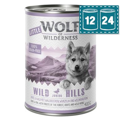 - Sparpaket - Little Wolf of Wilderness Junior "Wild Hills" - Ente & Kalb Sparpaket - Little Wolf of Wilderness Junior "Wild Hills" - Ente & Kalb