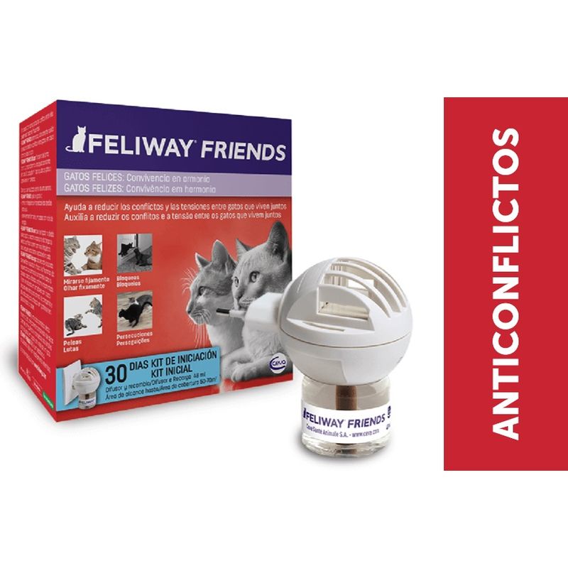FELIWAY® Friends anticonflictos para gatos - Difusor eléctrico + recarga 48 ml