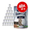 Happy Cat Buste Meat in Sauce 48 x 85 g  - Anatra di campagna