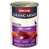 Animonda GranCarno Original Senior 6 x 400 g - 12 x 400 g, Manzo & Cuori di Tacchino