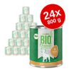 zooplus Bio 24 x 800 g Alimento umido per cani - Anatra con Patate dolci & Zucchine (senza cereali)