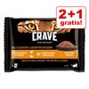 2 + 1 gratis! 3 x Crave Cat Buste misto - 12 x 85 g Mix 2: Pollo & Tacchino, Salmone & Pollo