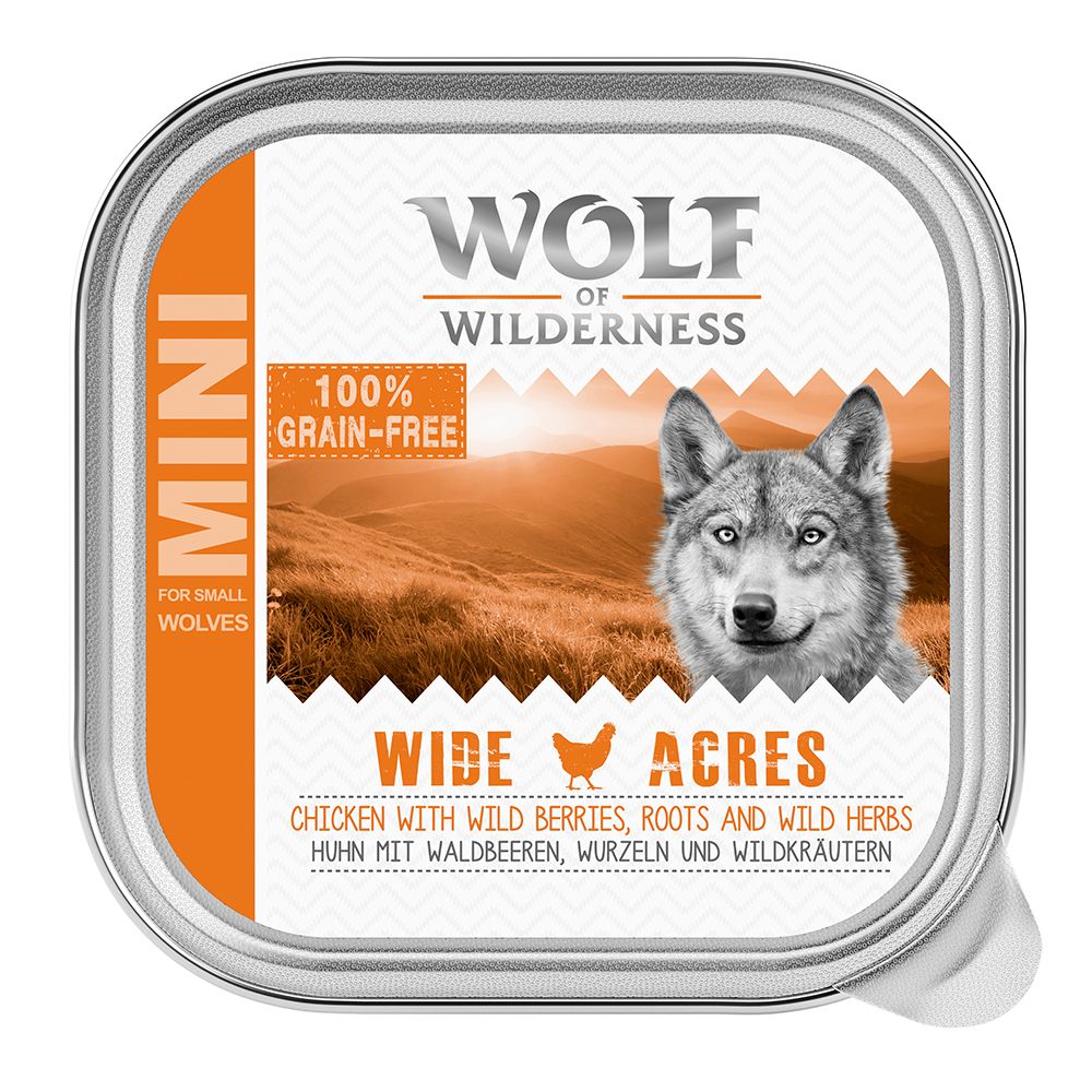 Sparpaket Wolf of Wilderness Adult Single Protein 24 x 150 g Schale.- Great Desert - Pute