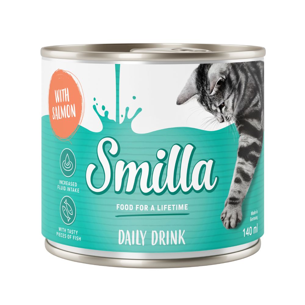 6x140ml Boisson Smilla au saumon - Friandises pour chat
