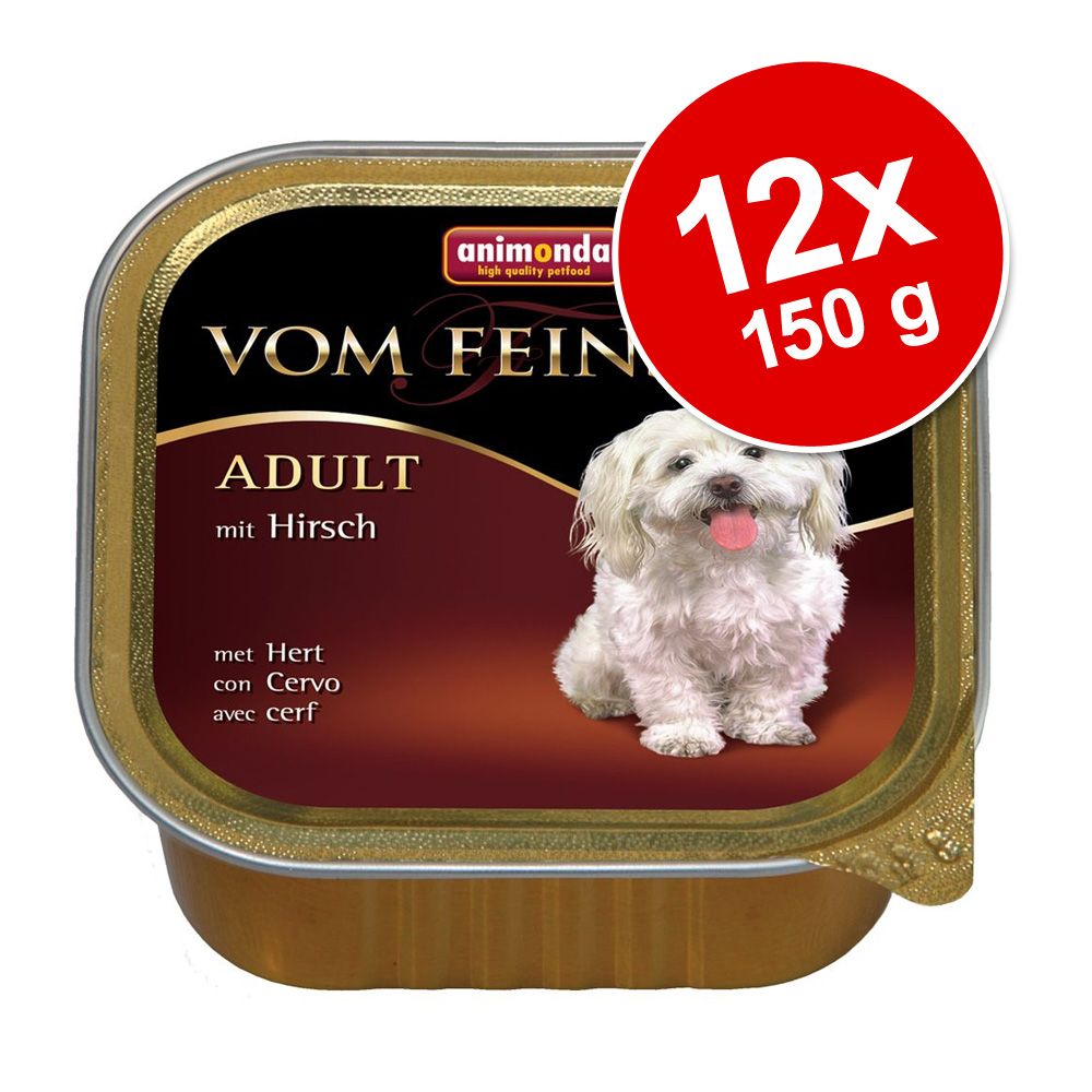 Image of Pack Ahorro: Animonda vom Feinsten 12 x 150 g - Adult sin cereales: Vacuno y corazón de pavo 04017721826129