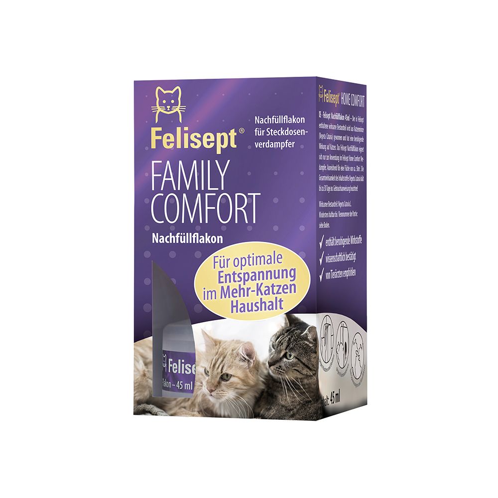 Felisept Family Comfort Nachfüllflakon.- 3 x Nachfüllflakon à 45 ml
