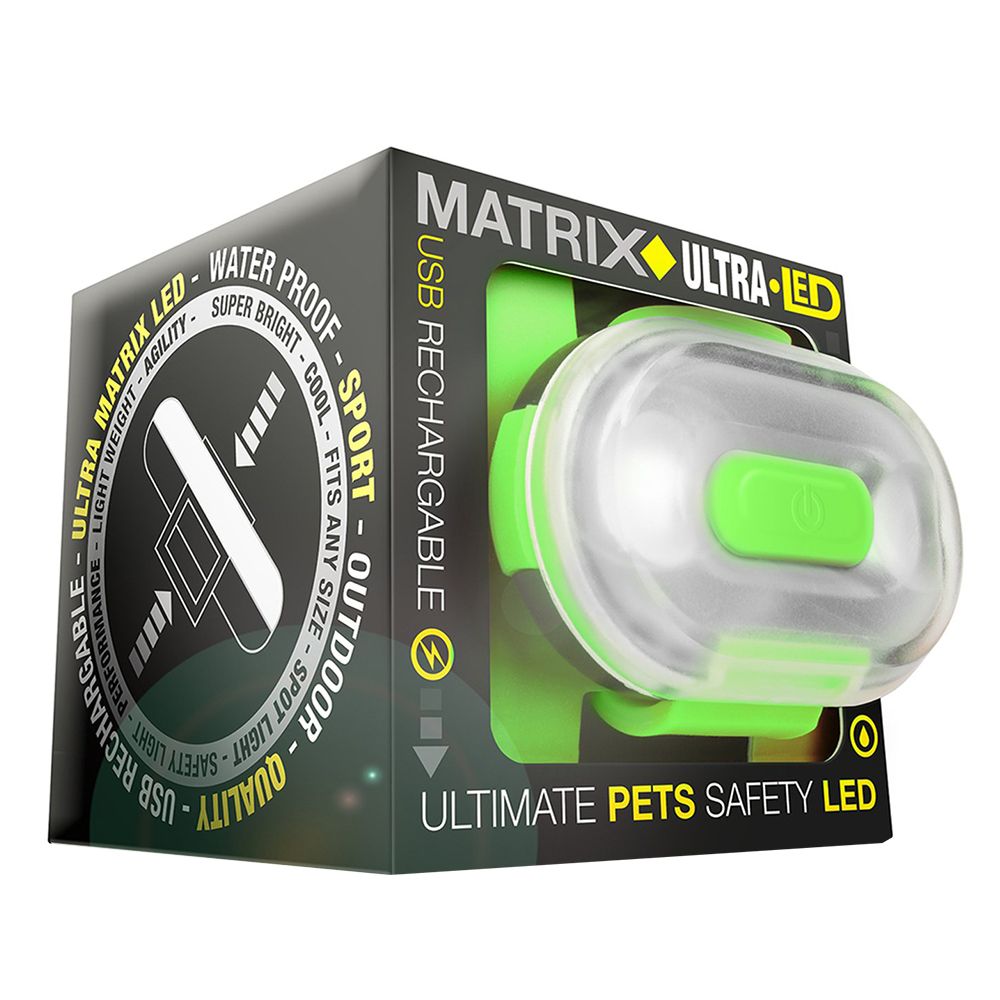 Lampe de sécurité Max & Molly Matrix Ultra LED pour chien - orange