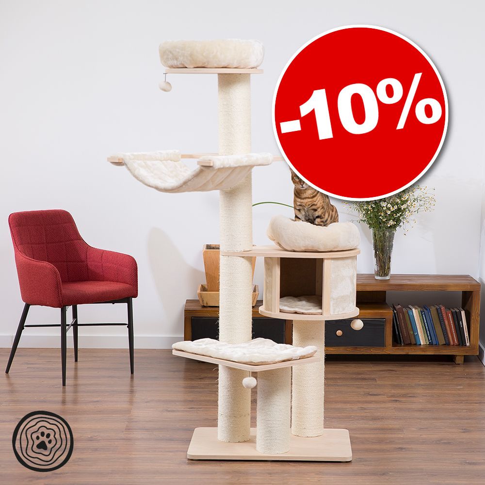 1x Arbre à chat Natural Paradise XL Standard gris clair : 10 % remise !