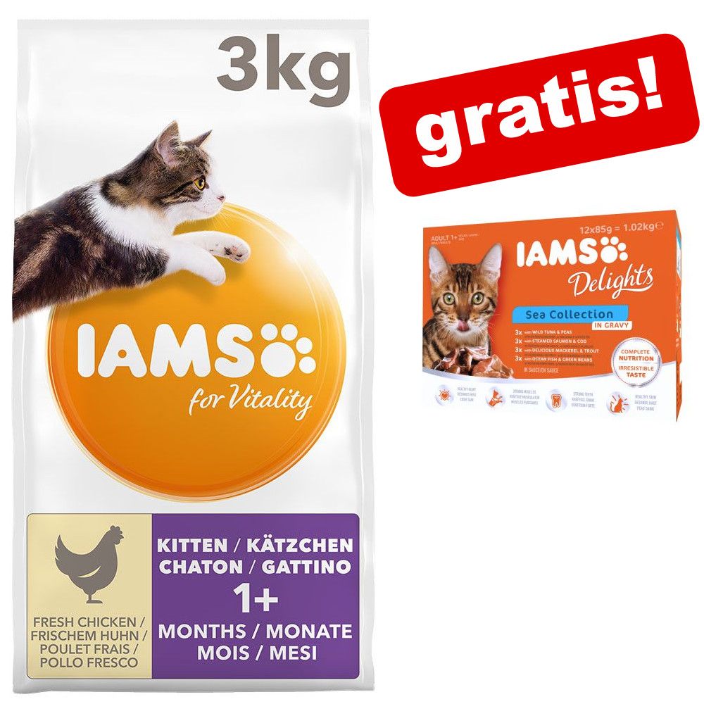 Iams Kattfoder For Vitality Delights Pure Meat Petoutlet Se