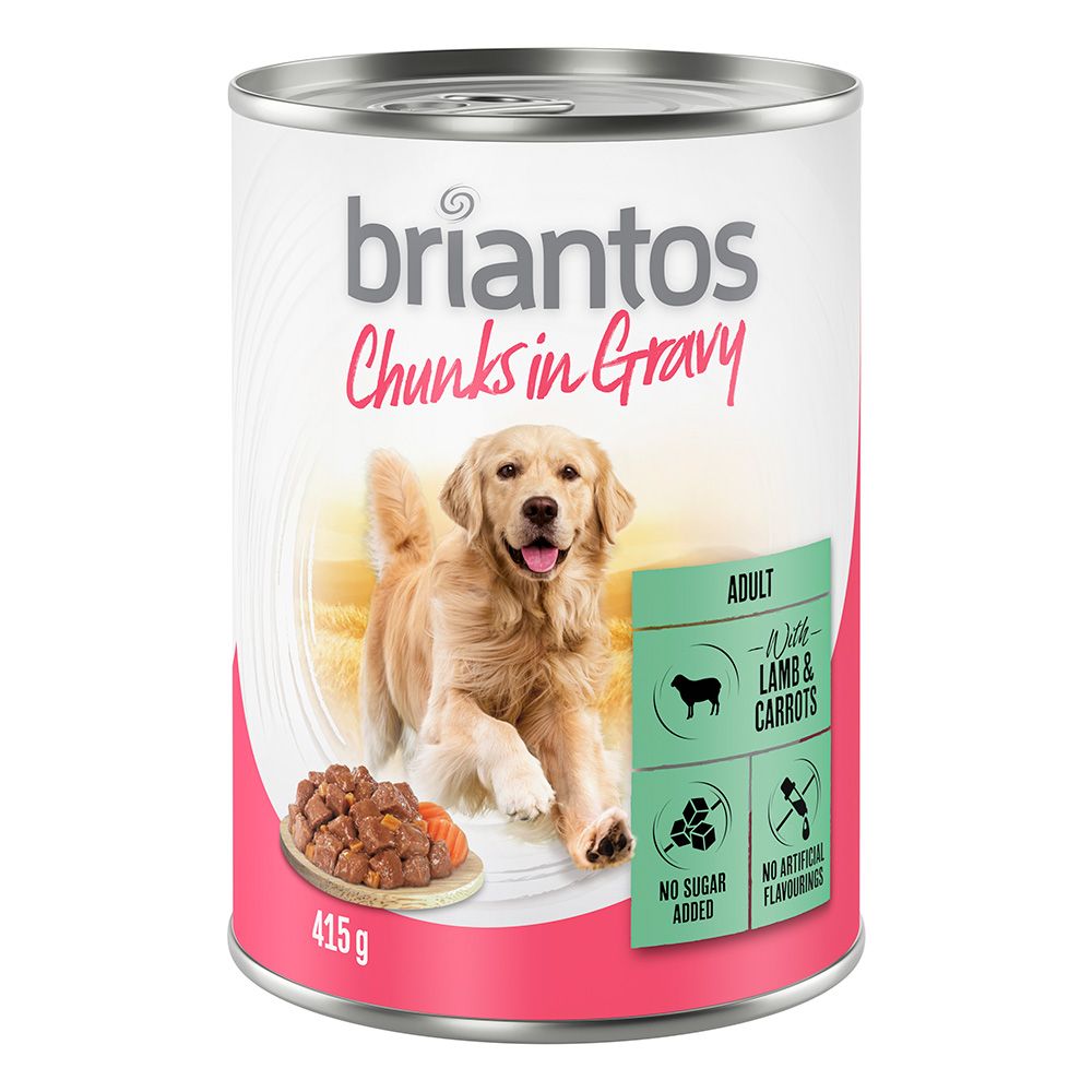 Briantos Chunks in Gravy 6 x 415 g.- Rind und Karotte