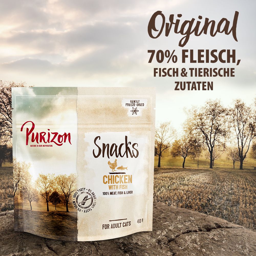 Purizon Snack Huhn mit Fisch - getreidefrei.- 40 g