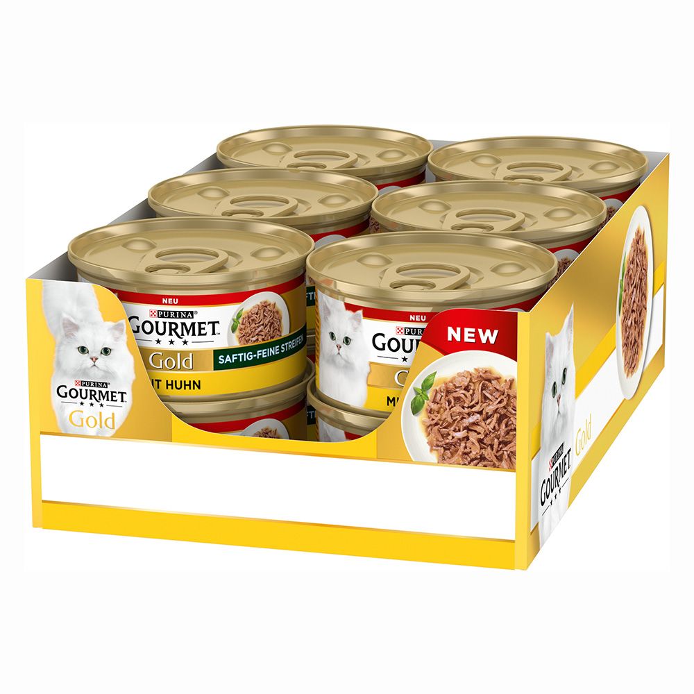 Sparpaket Gourmet Gold Saftig-Feine Streifen 24 x 85 g.- Lachs