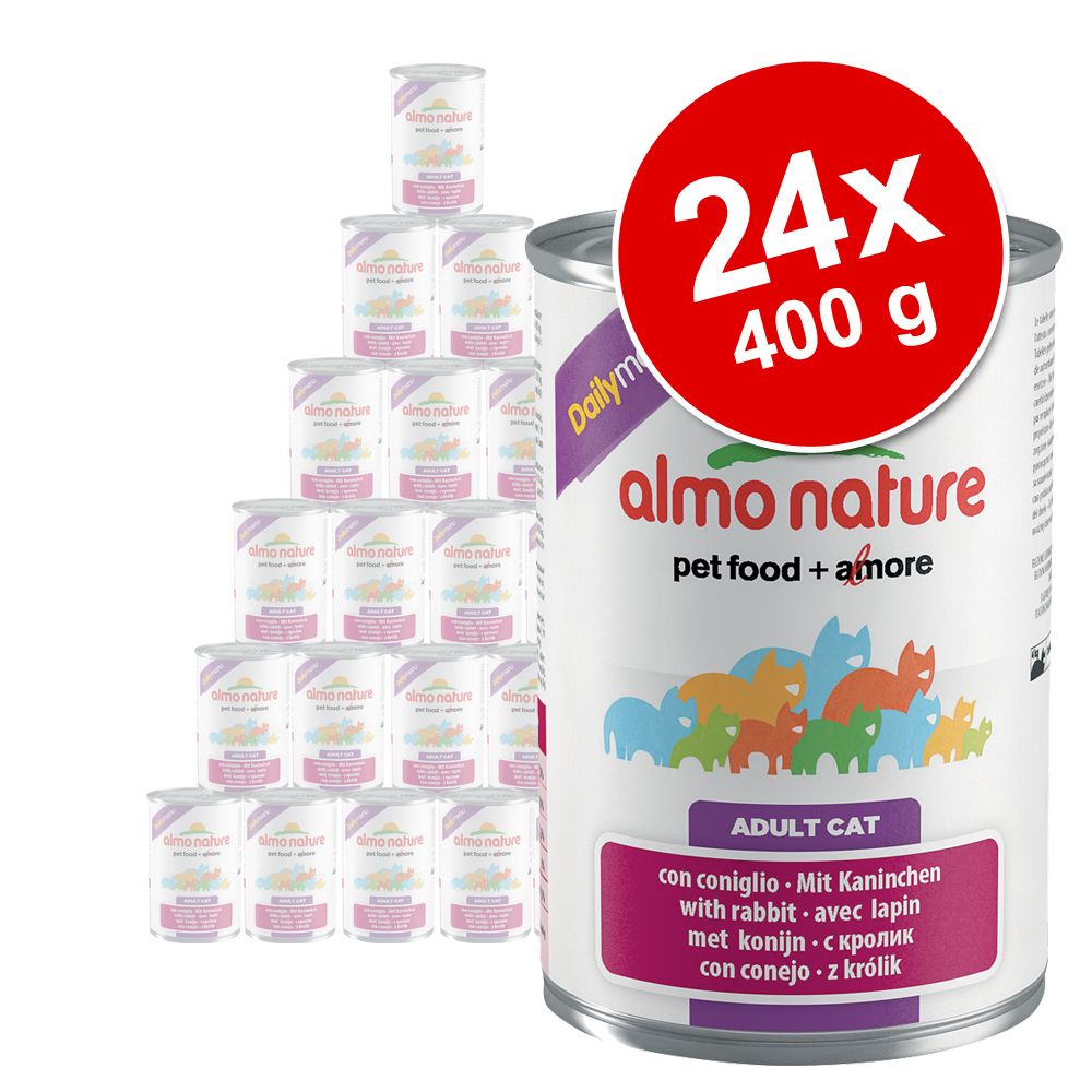 Image of Almo Nature Daily Menu 24 x 400 g - Pack Ahorro - Conejo 08001154125047