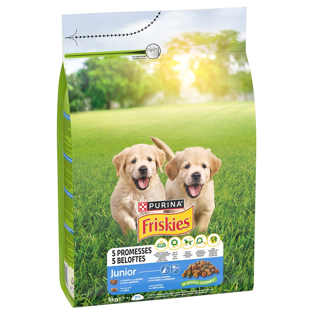 3kg Friskies Junior mit Huhn und Gemüse PURINA Hundefutter trocken