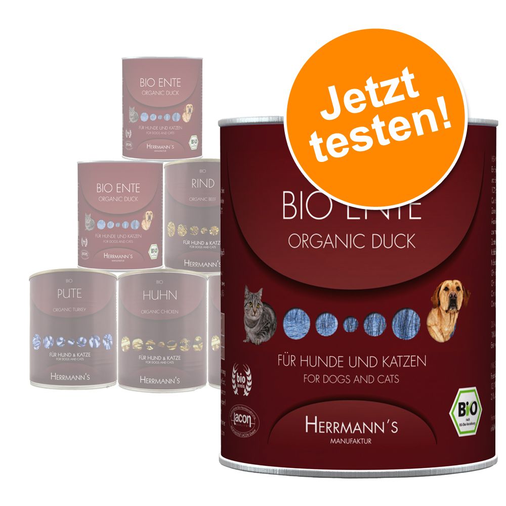 Herrmann�s Fleisch Pur gemischtes Probierpaket 800 g - Pur, 6 Sorten 12 x 800 g