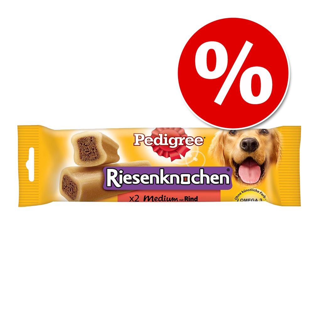 Sonderpreis! 3x Pedigree Riesenknochen mit Rind - Maxi