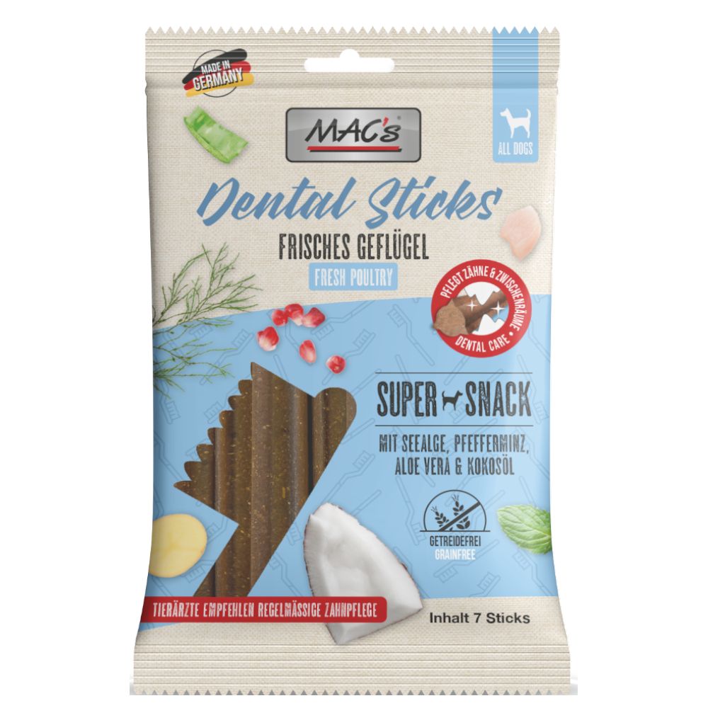MAC's Dog Dental Sticks.- Frisches Geflügel